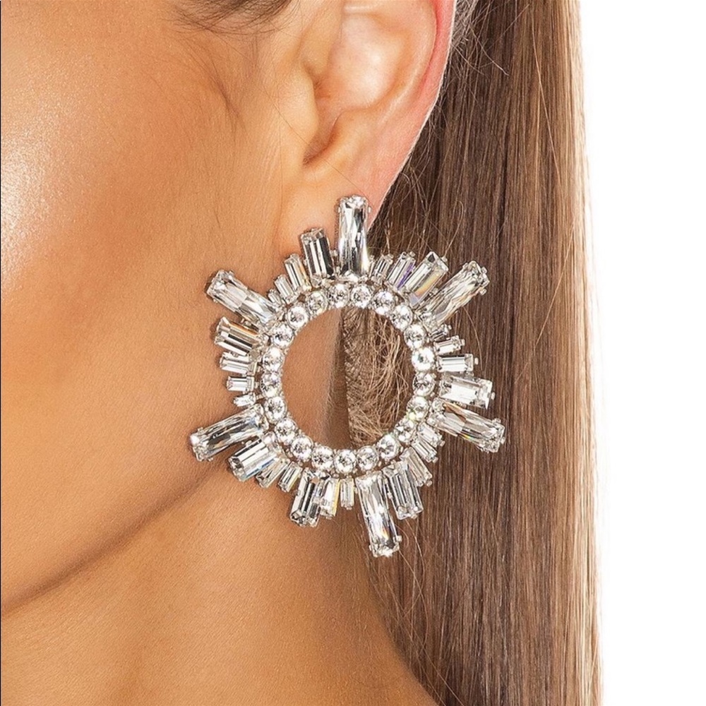 AMINA MUADDI - AS Seen on Kyle Richards inspired  crystal begum earrings…